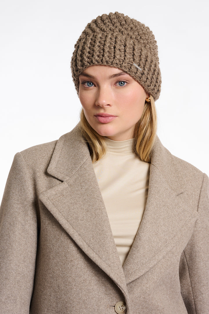 Rino & Pelle Kevina Toffee Brown Knitted Hat - Olivia Grace Fashion