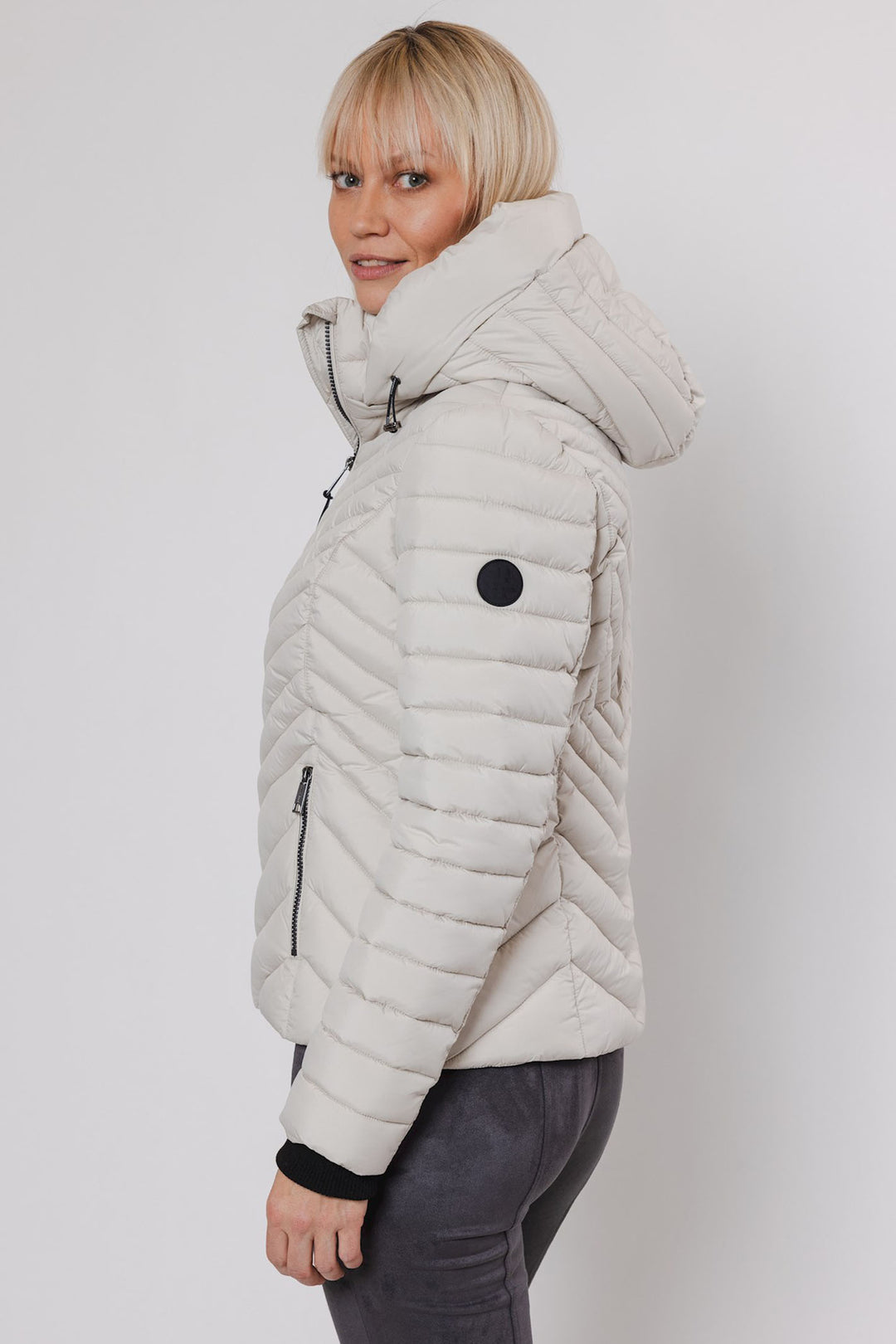 Rino & Pelle Padded Jacket Birch Cream Erin 7002412 - Olivia Grace Fashion