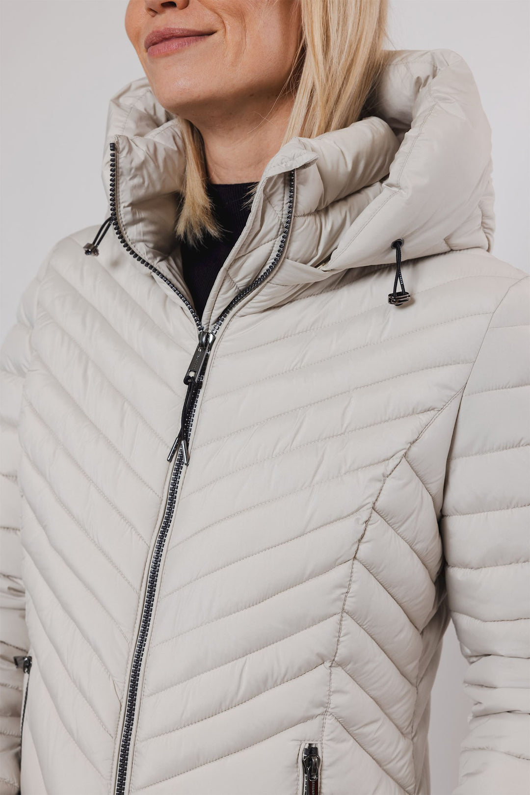 Rino & Pelle Padded Jacket Birch Cream Erin 7002412 - Olivia Grace Fashion