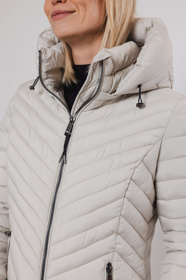 Rino & Pelle Padded Jacket Birch Cream Erin 7002412 - Olivia Grace Fashion