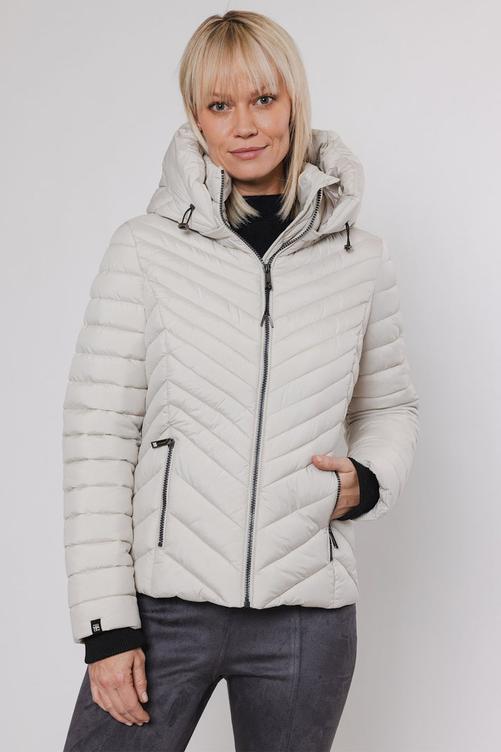Rino & Pelle Padded Jacket Birch Cream Erin 7002412 - Olivia Grace Fashion