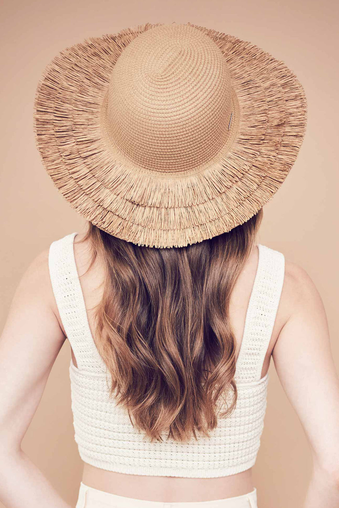 Seeberger 055456-00000 Nut Brown Paperbraid Floppy Hat