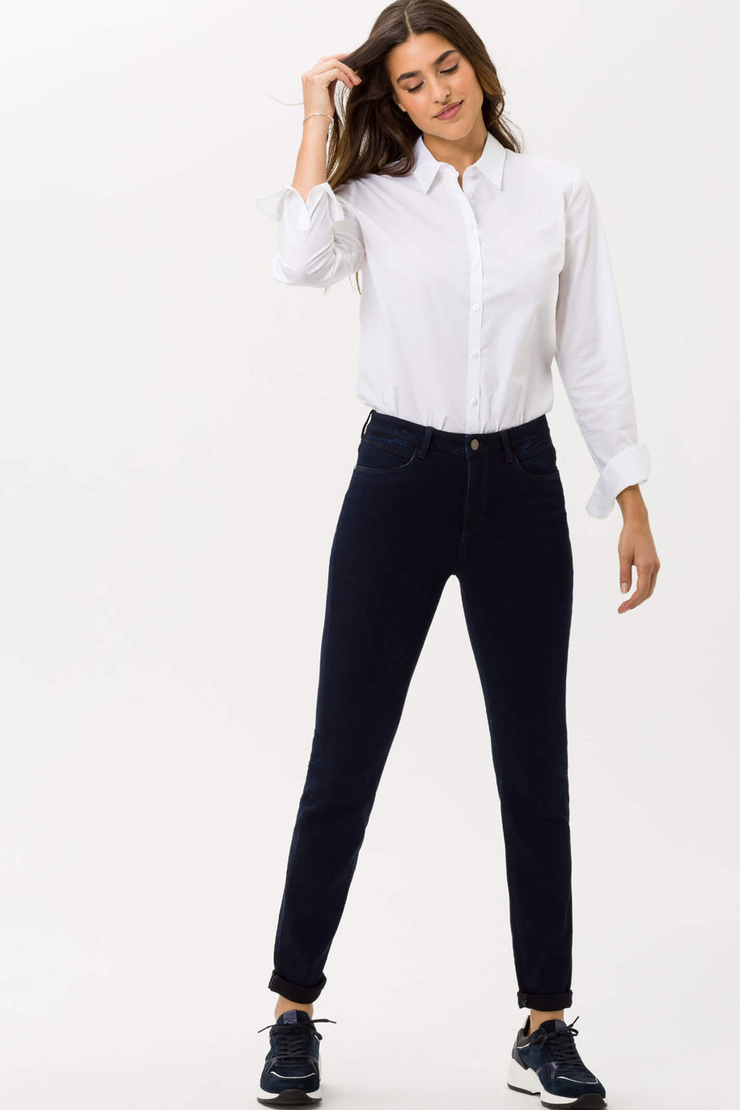Brax 70-1000 Clean Dark Blue 22 Shakira Skinny Jeans - Olivia Grace Fashion