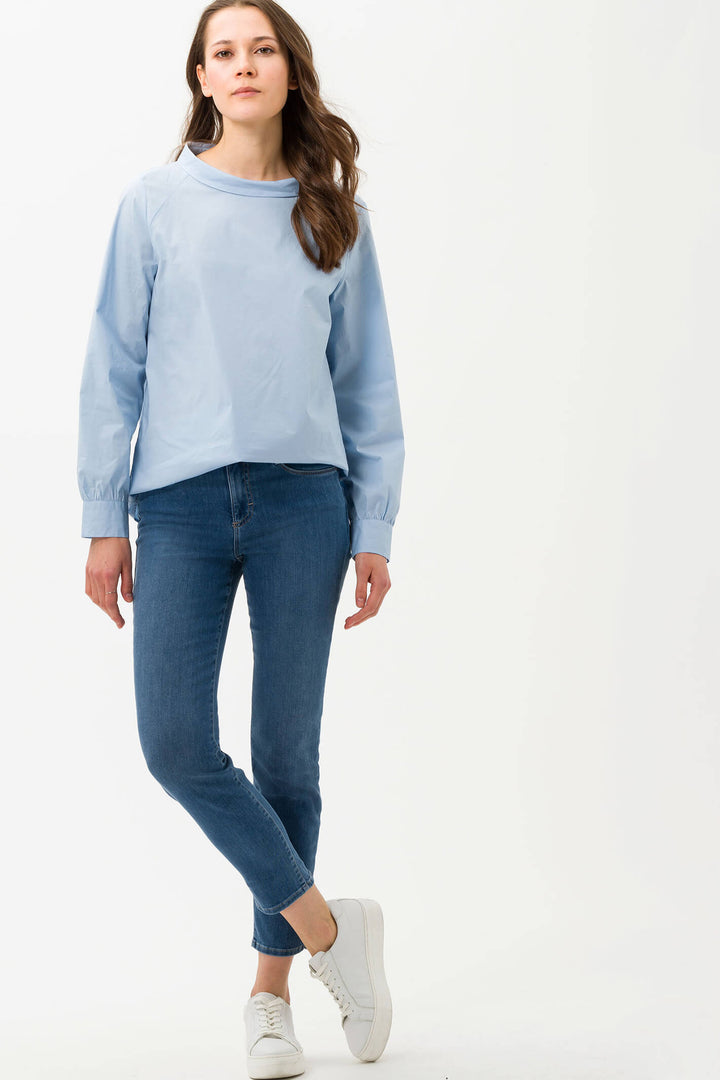 Brax 74-6907/25 Shakira S Regular Blue Skinny Jeans - Olivia Grace Fashion