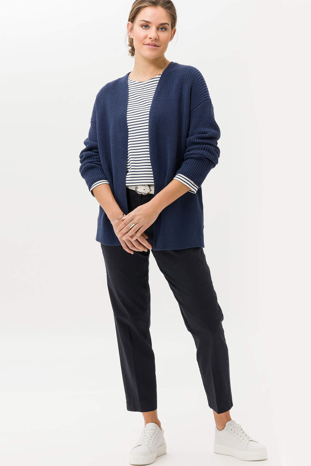 Brax Mara S 72-1458-21 Perma Blue Trousers - Olivia Grace Fashion