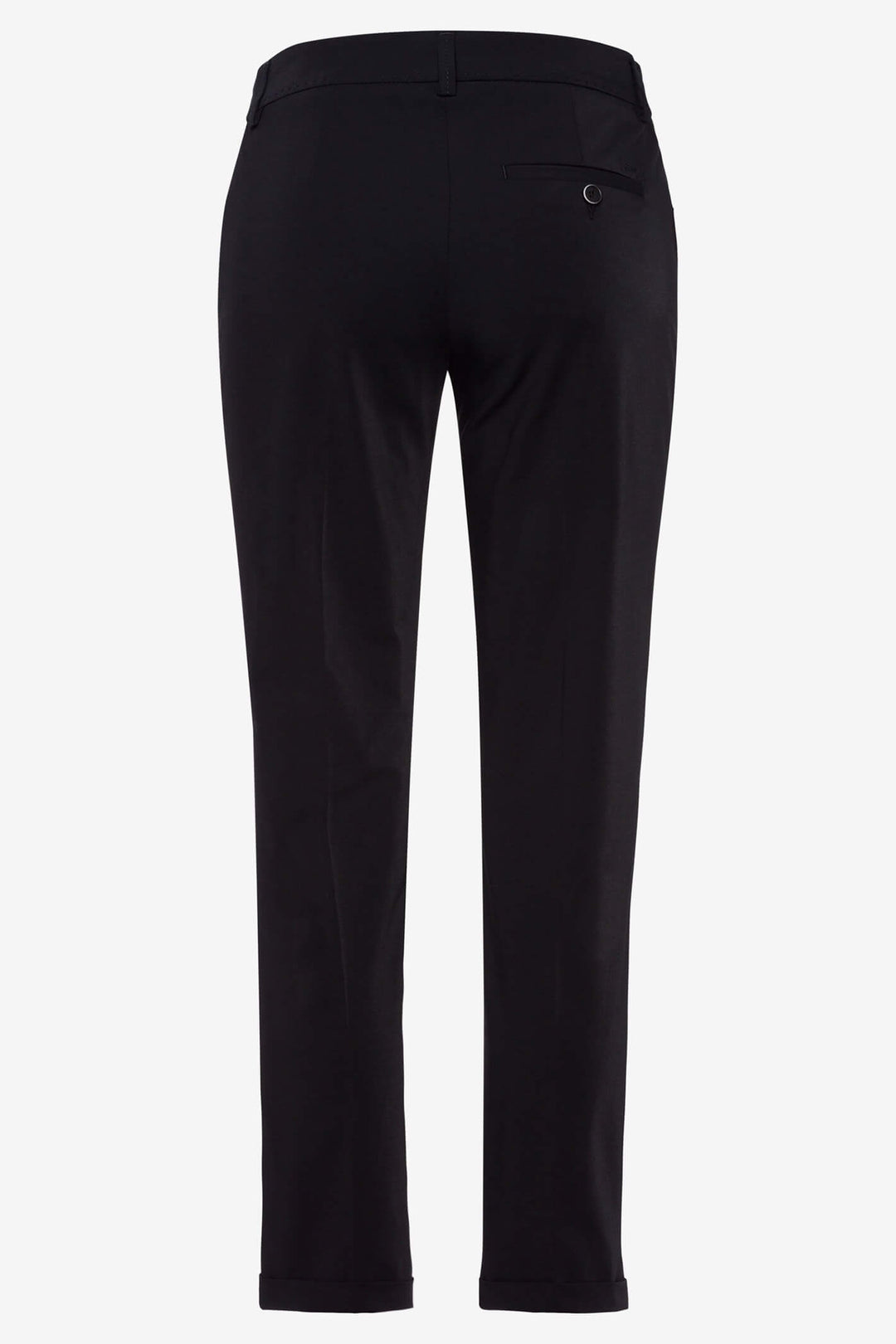 Brax Maron 70-5400-02 Black Turn Up Trousers - Olivia Grace Fashion
