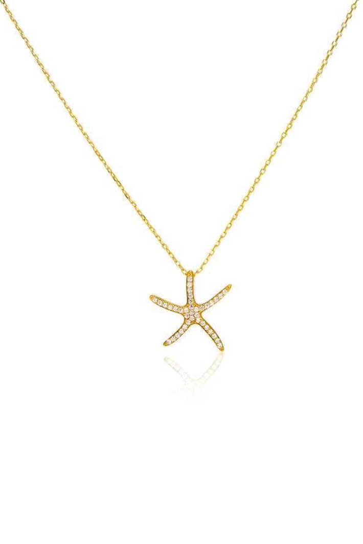 iCandi Rocks Gold Starfish Necklace - Olivia Grace Fashion