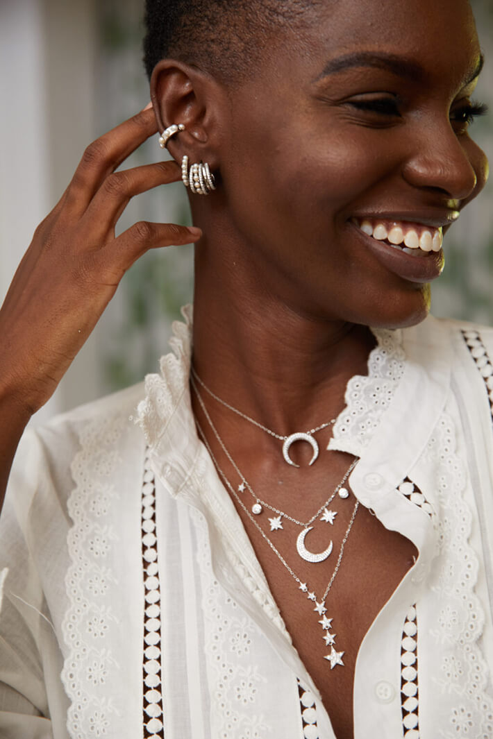 iCandi Rocks Little Lights Necklace Silver