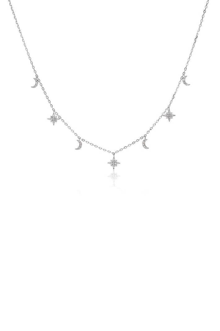 iCandi Rocks Solar Silver Necklace - Olivia Grace Fashion