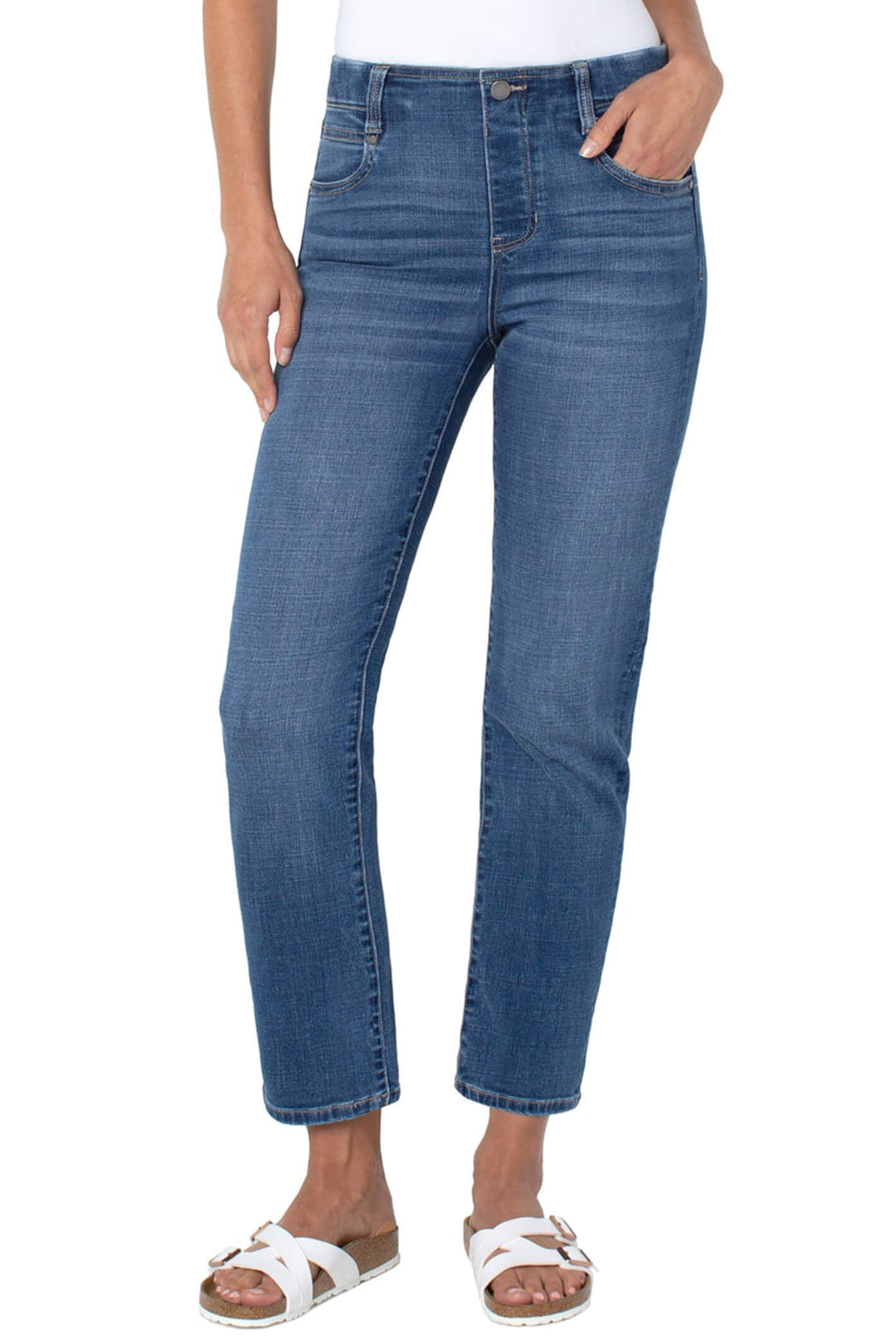 Liverpool Jeans LM2401CH1-6603 Gia Glider™ Johnstown Blue Denim - Olivia Grace Fashion
