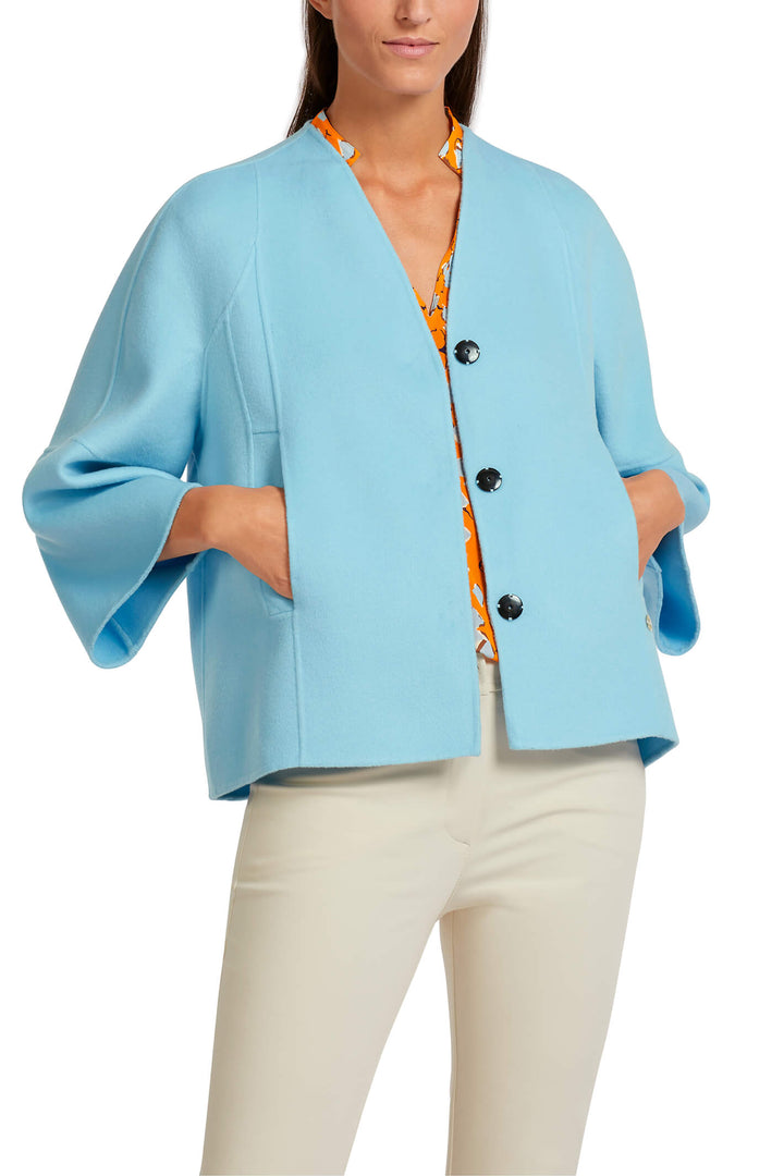 Marc Cain Collection UC 12.06 W33 Atmospheric Blue Jacket - Olivia Grace Fashion