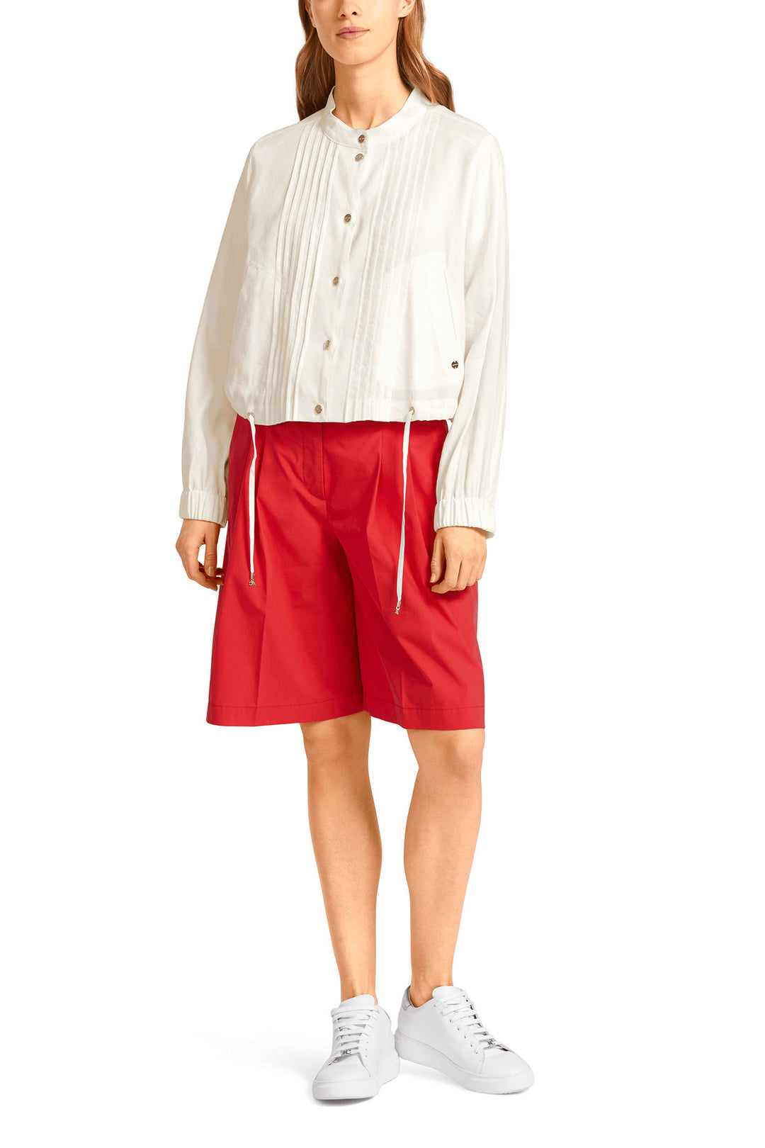 Marc Cain Collection UC 31.24 W47 Off White Jacket - Olivia Grace Fashion