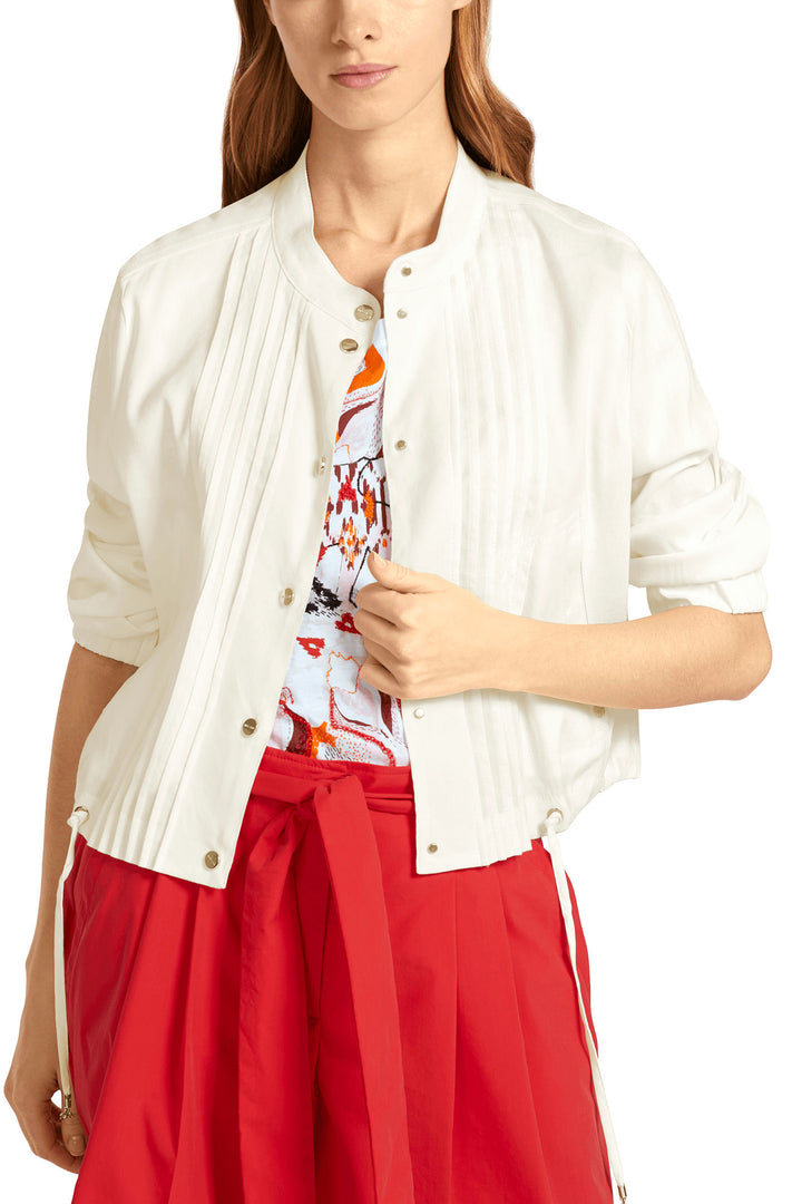Marc Cain Collection UC 31.24 W47 Off White Jacket - Olivia Grace Fashion