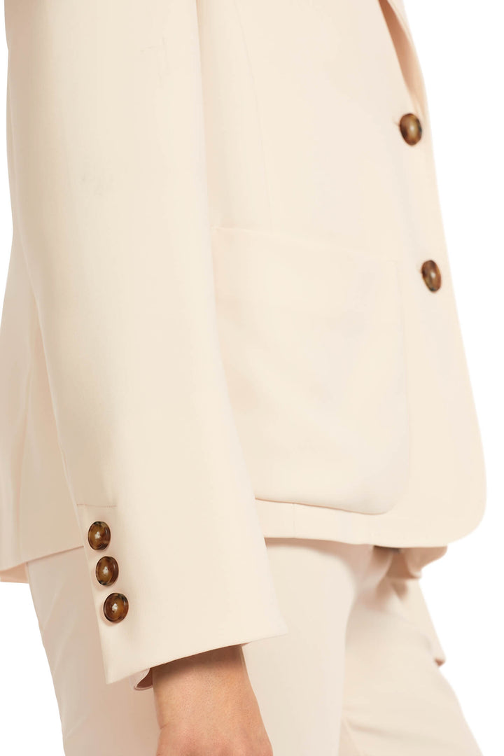 Marc Cain Collection UC 34.12 W56 Cream Two Button Jacket - Olivia Grace Fashion