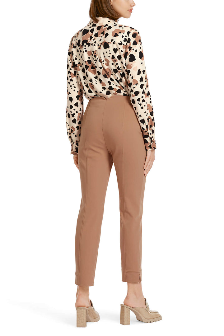 Marc Cain Collection UC 81.22 W92 Camel Cropped Trousers - Olivia Grace Fashion