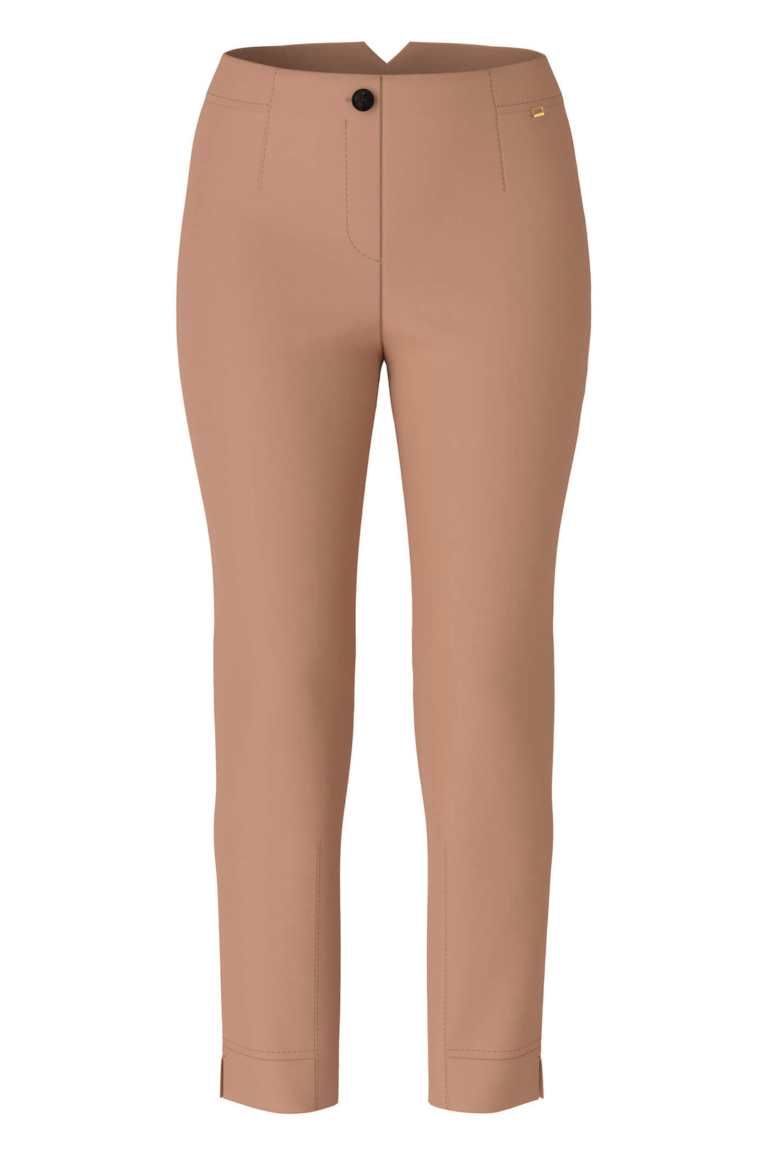 Marc Cain Collection UC 81.22 W92 Camel Cropped Trousers - Olivia Grace Fashion