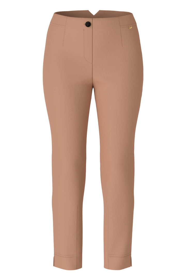 Marc Cain Collection UC 81.22 W92 Camel Cropped Trousers - Olivia Grace Fashion