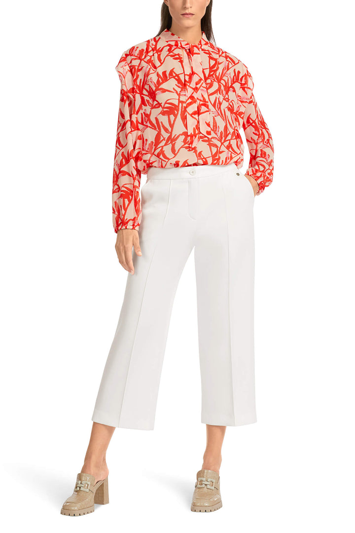 Marc Cain Collection UC 81.30 J23 Off White Trousers - Olivia Grace Fashion