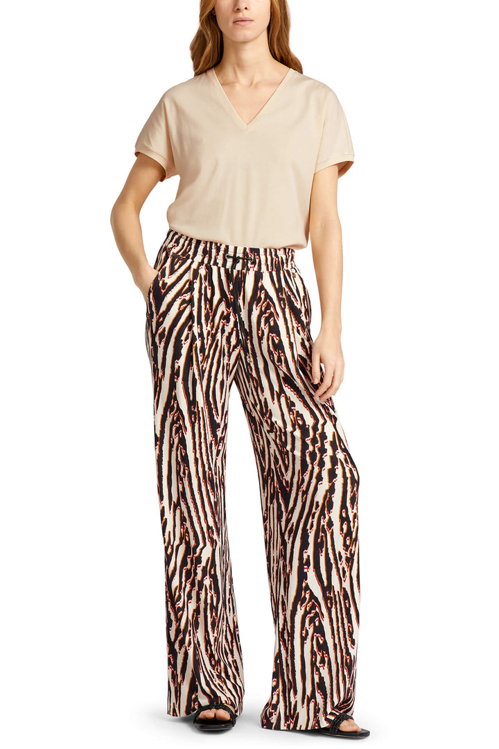 Marc Cain Collection UC 81.52 J73 Deep Red African Fairy Tale Trousers - Olivia Grace Fashion