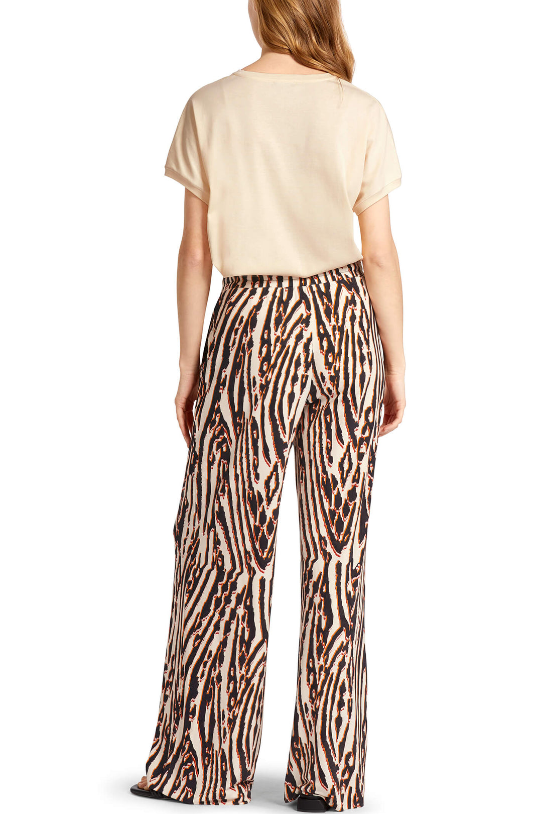 Marc Cain Collection UC 81.52 J73 Deep Red African Fairy Tale Trousers - Olivia Grace Fashion