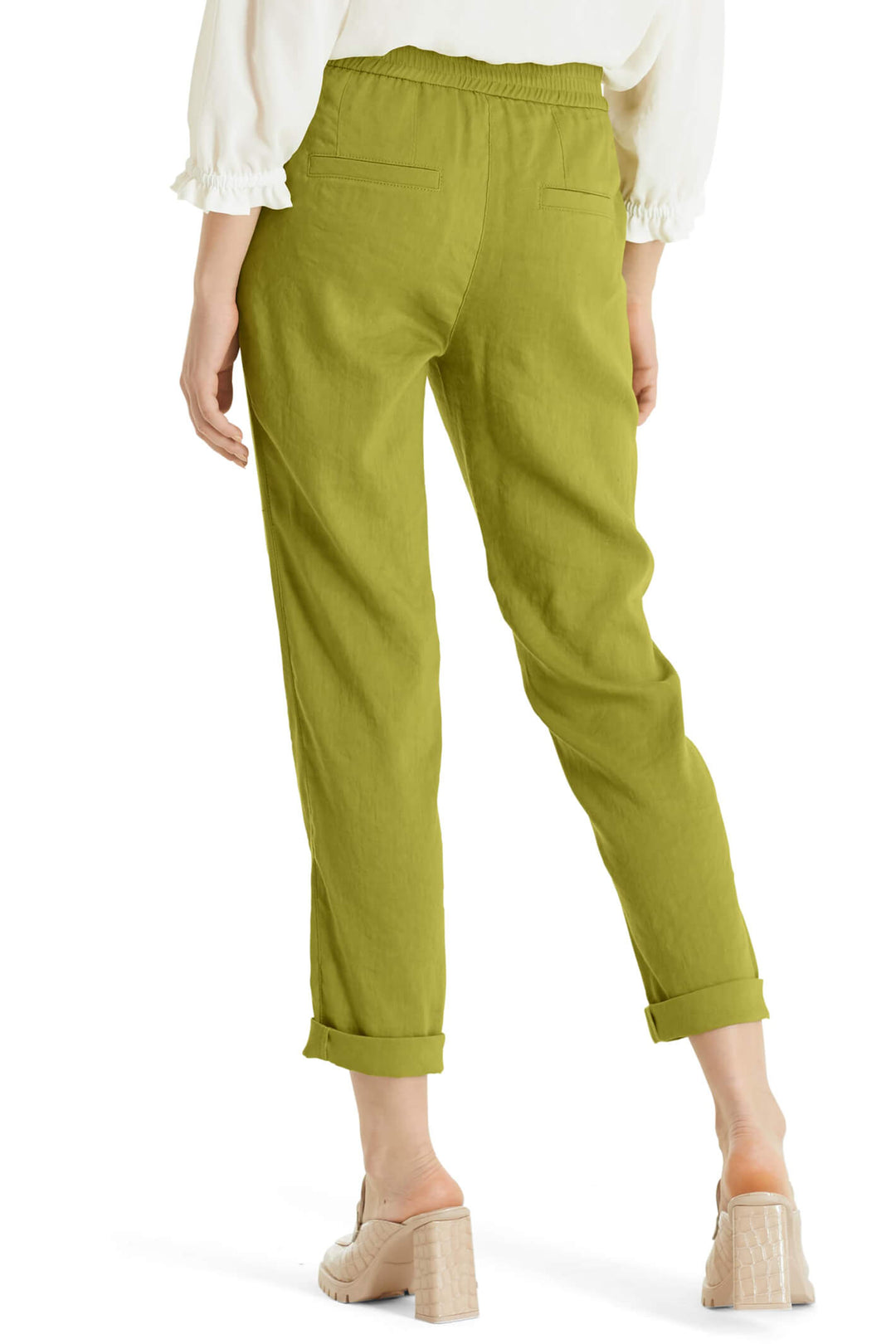 Marc Cain Collection UC 81.59 W47 Green Vacation Vibes Trousers - Olivia Grace Fashion