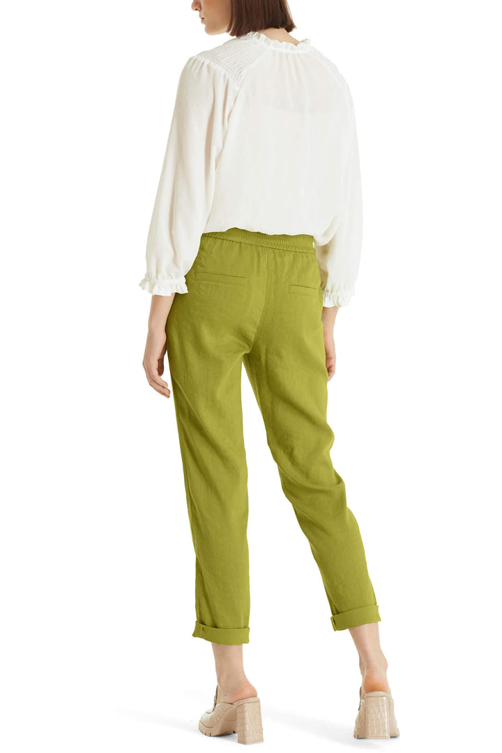 Marc Cain Collection UC 81.59 W47 Green Vacation Vibes Trousers - Olivia Grace Fashion