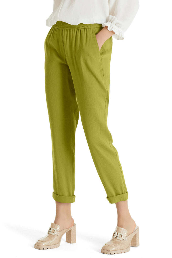 Marc Cain Collection UC 81.59 W47 Green Vacation Vibes Trousers - Olivia Grace Fashion