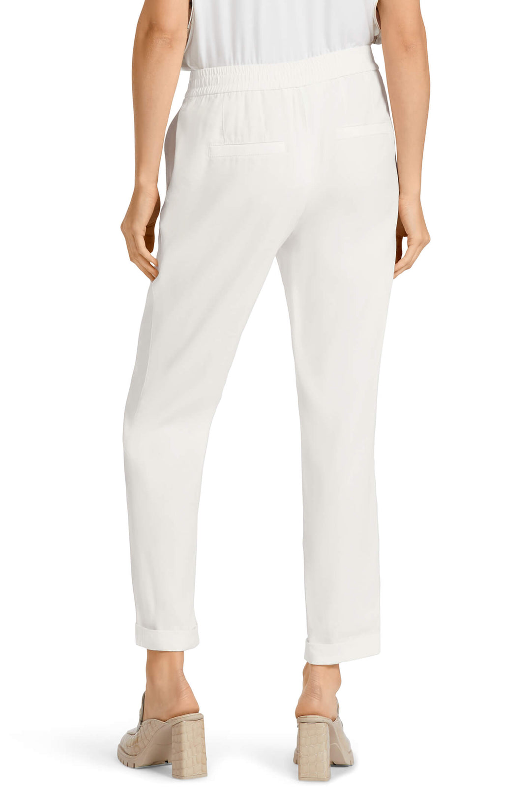 Marc Cain Collection UC 81.59 W47 White Trousers - Olivia Grace Fashion