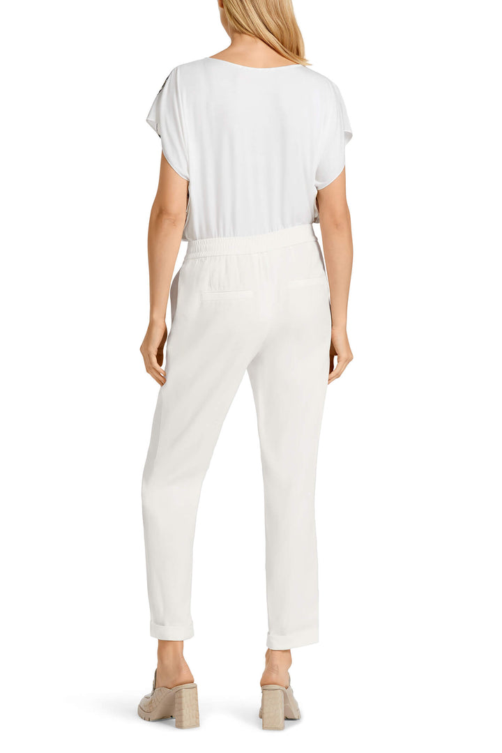 Marc Cain Collection UC 81.59 W47 White Trousers - Olivia Grace Fashion