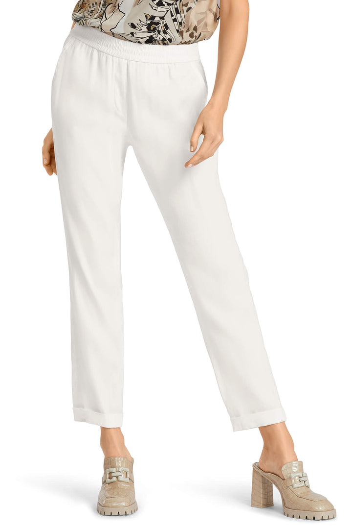 Marc Cain Collection UC 81.59 W47 White Trousers - Olivia Grace Fashion