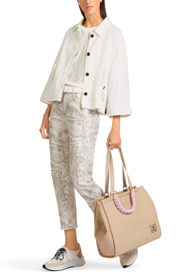 Marc Cain Sports US 31.20 W51 Off White Shirt Jacket - Olivia Grace Fashion