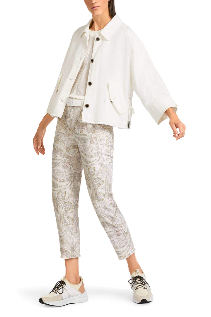 Marc Cain Sports US 31.20 W51 Off White Shirt Jacket - Olivia Grace Fashion