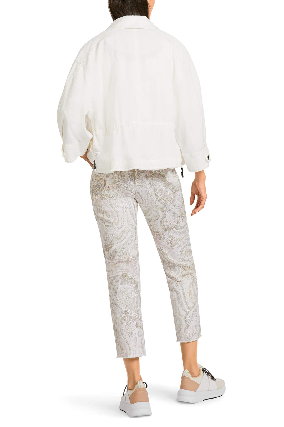 Marc Cain Sports US 31.20 W51 Off White Shirt Jacket - Olivia Grace Fashion