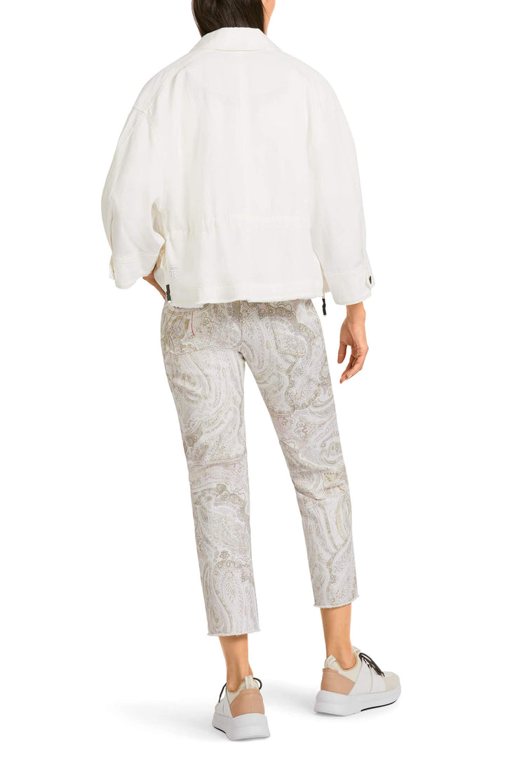 Marc Cain Sports US 31.20 W51 Off White Shirt Jacket - Olivia Grace Fashion