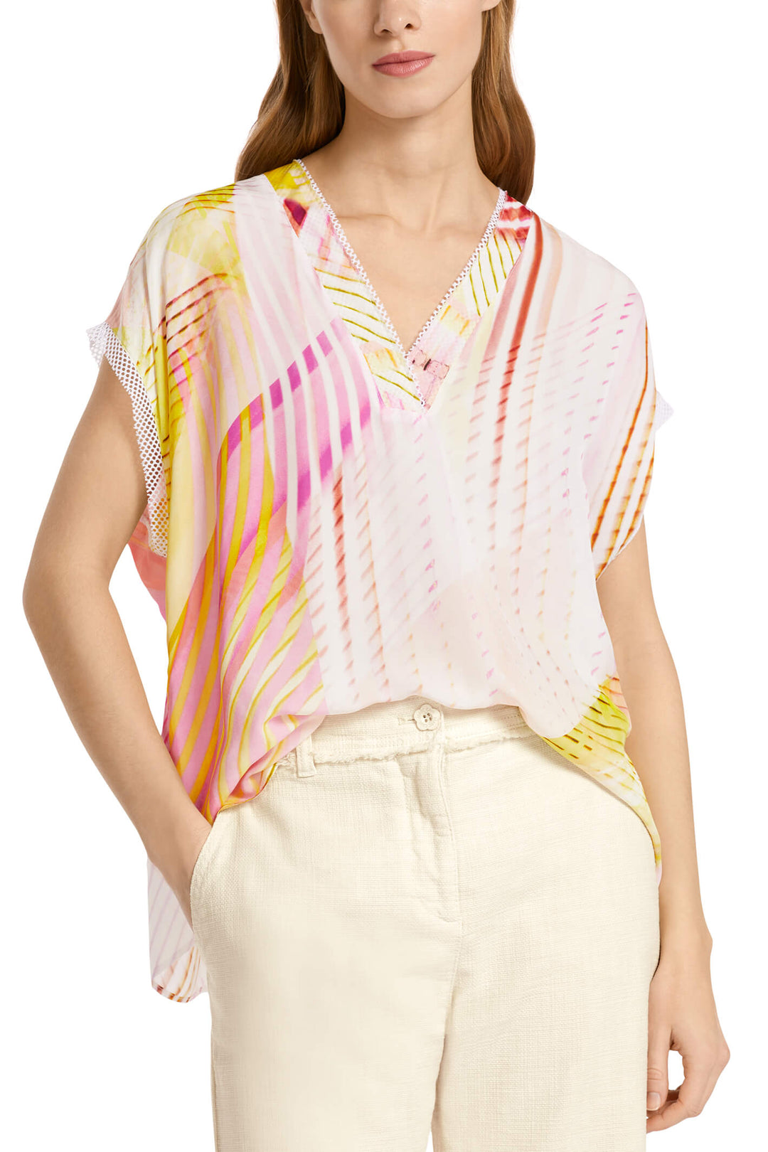 Marc Cain Sports US 51.20 W02 Green Light Limeade Happy Times Top - Olivia Grace Fashion