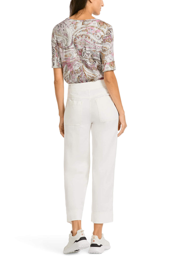 Marc Cain Sports US 81.13 W51 Off White Trousers - Olivia Grace Fashion