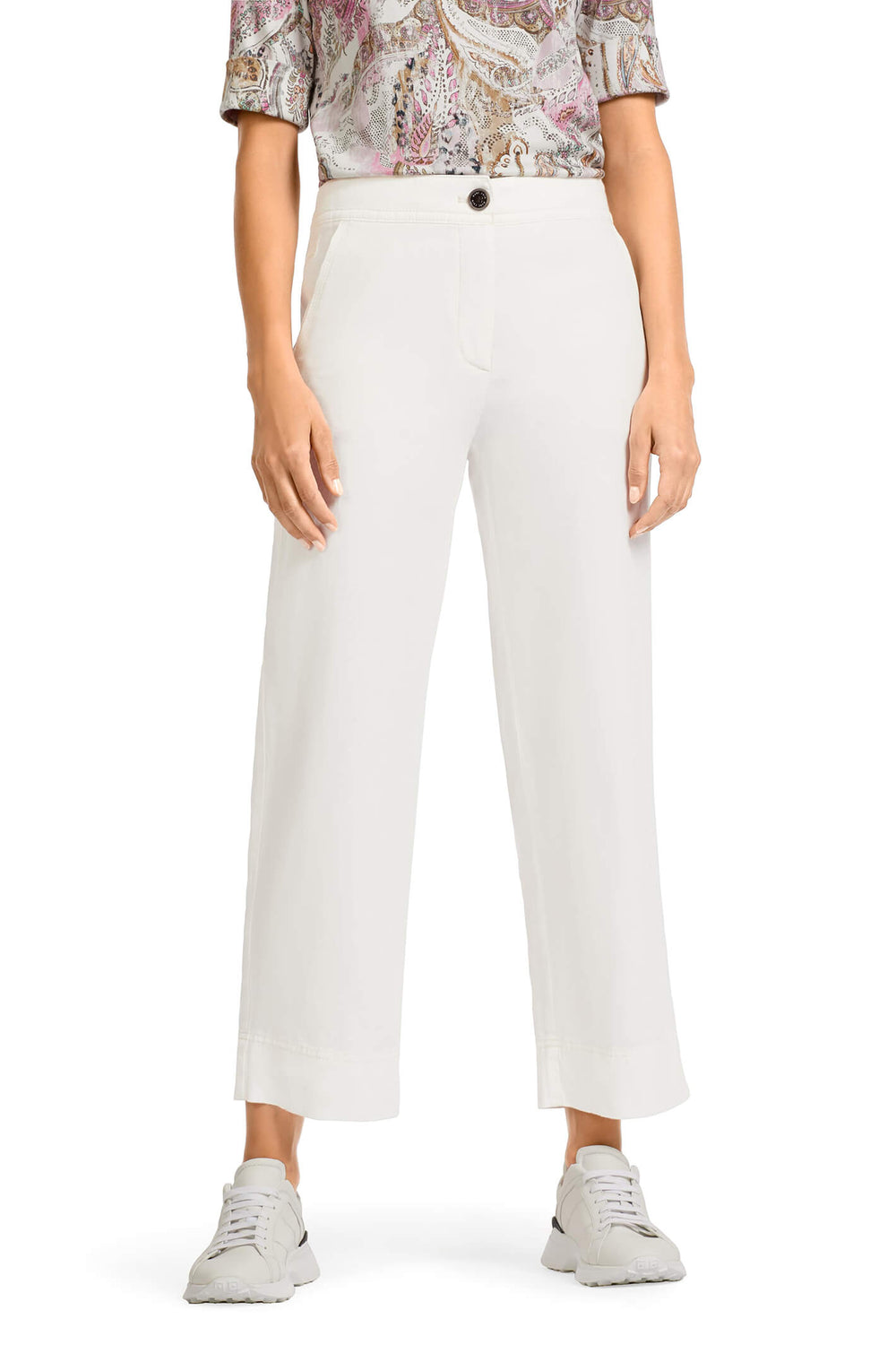 Marc Cain Sports US 81.13 W51 Off White Trousers - Olivia Grace Fashion