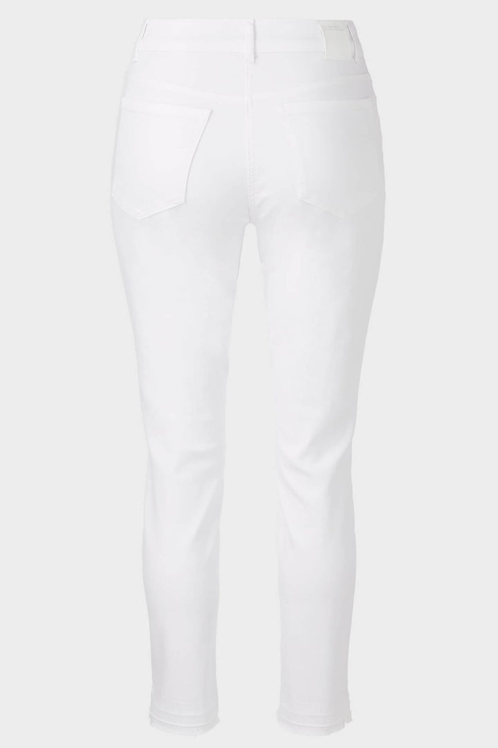 Marc Cain UP 82.03 D50 White Silea 5-Pocket Vintage Look Jeans - Olivia Grace Fashion
