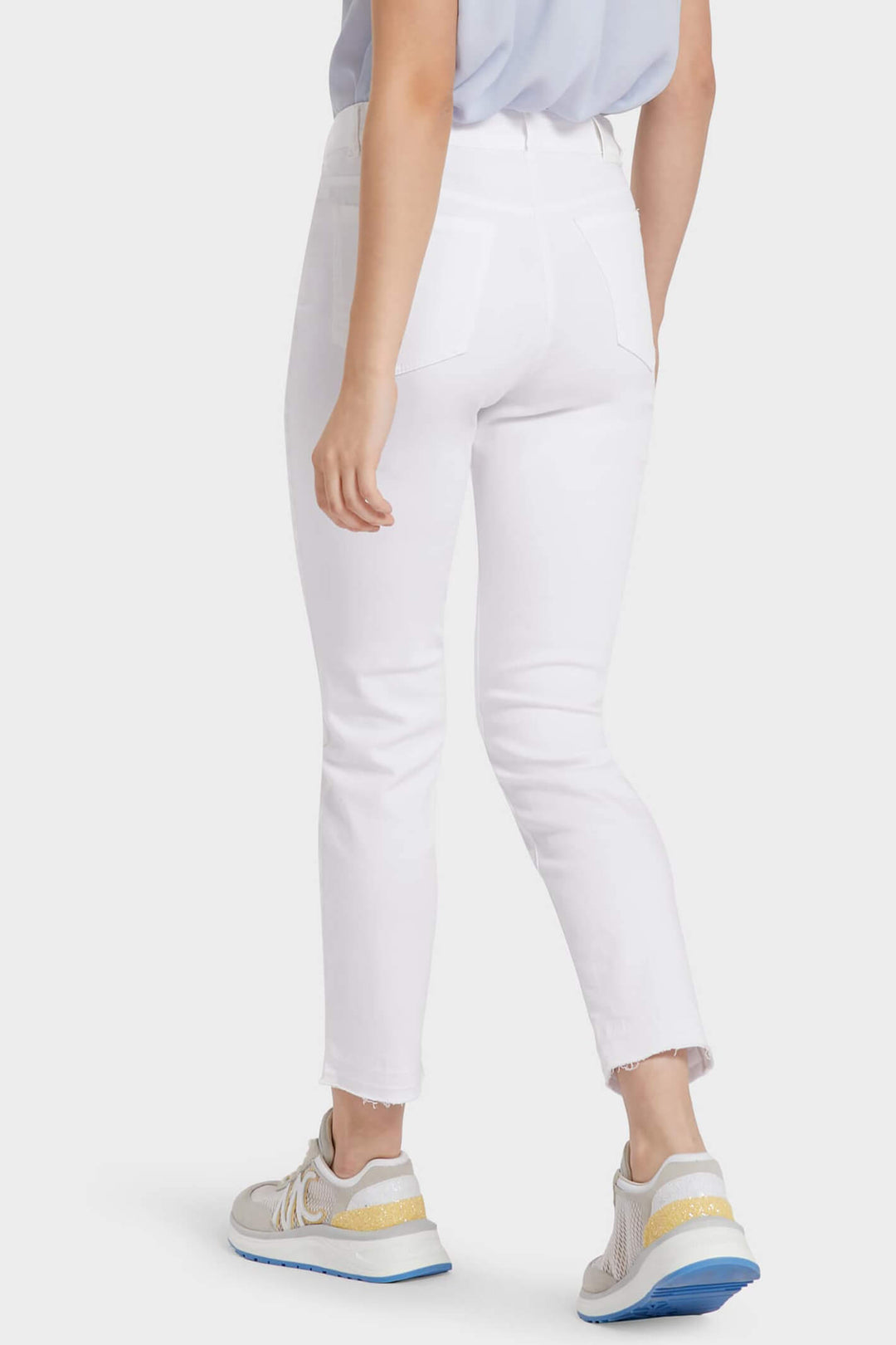 Marc Cain UP 82.03 D50 White Silea 5-Pocket Vintage Look Jeans - Olivia Grace Fashion