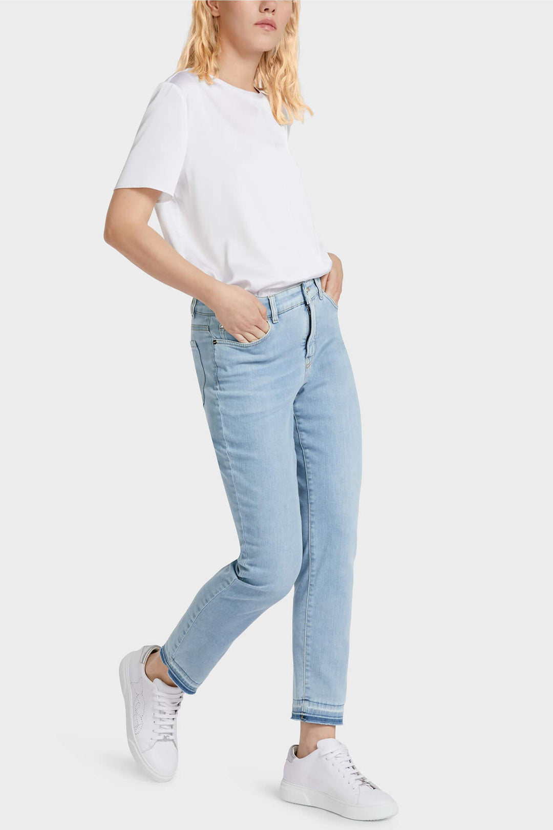 Marc Cain UP 82.03 D51 Blue Vintage Look Jeans - Olivia Grace Fashion