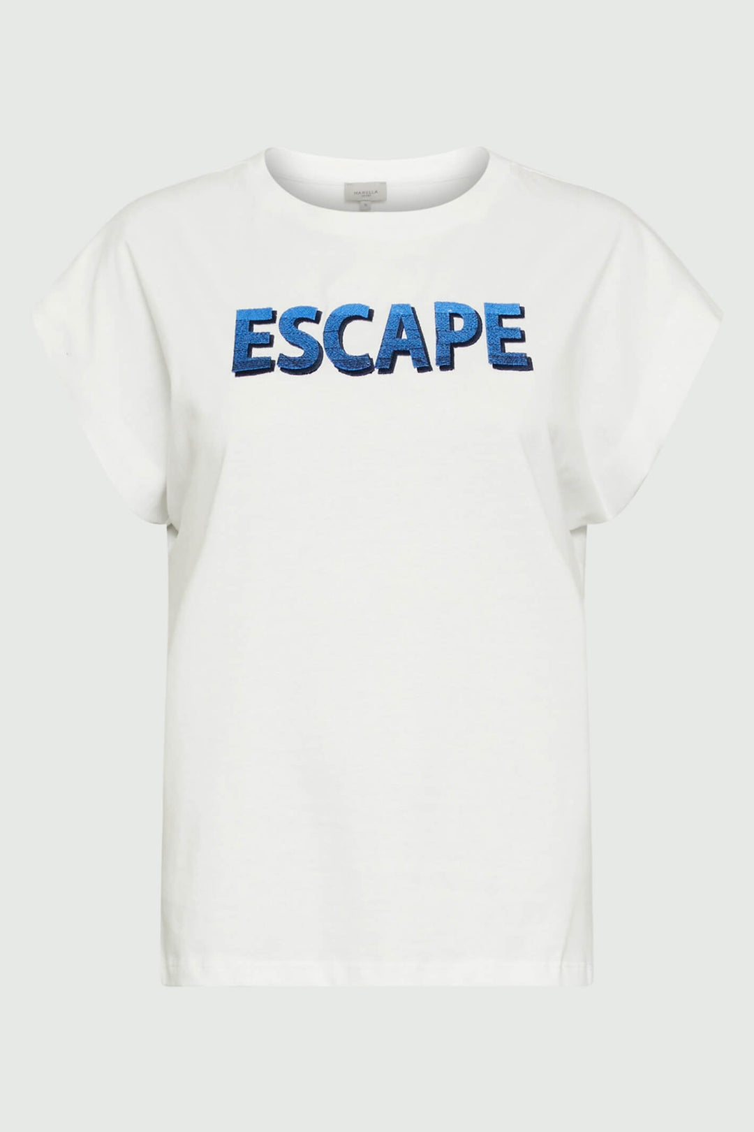 Marella Oxalis 2339710234200 White Print T-Shirt - Olivia Grace Fashion