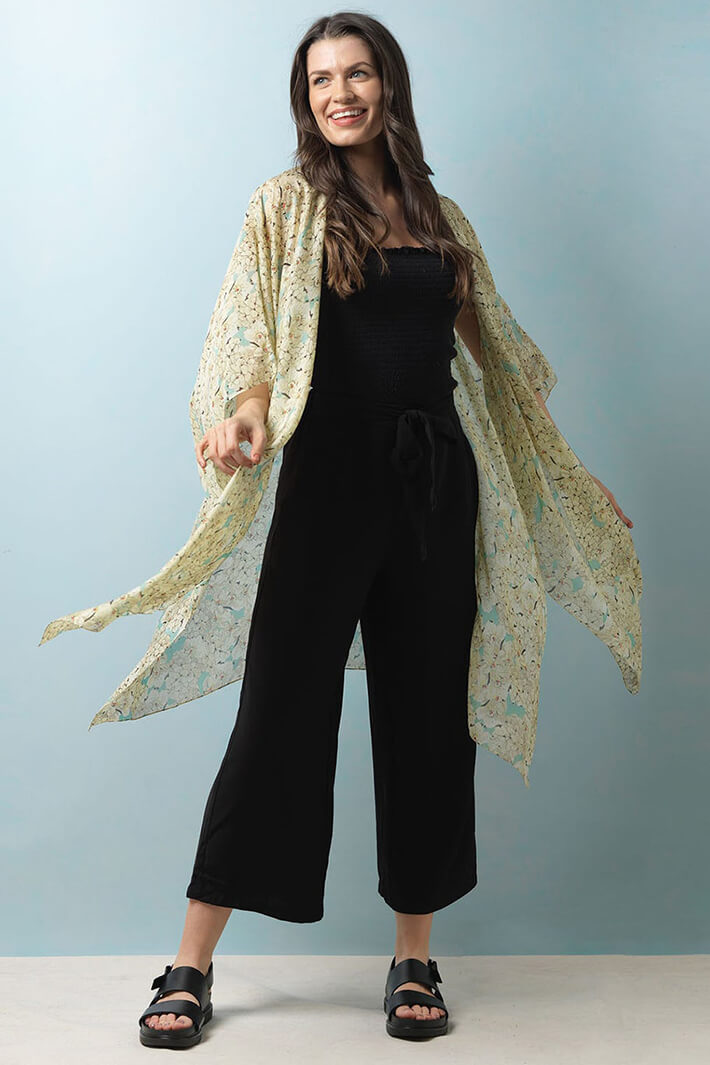 One Hundred Stars Throwover Blossom Aqua - Olivia Grace Fashion