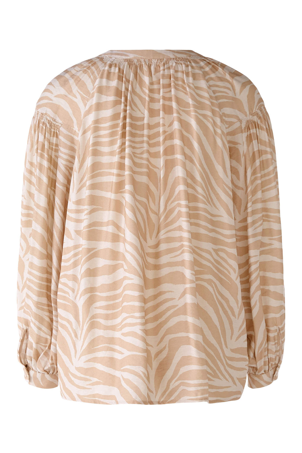 Oui 78686 Rose Camel Print Blouse Top - Olivia Grace Fashion