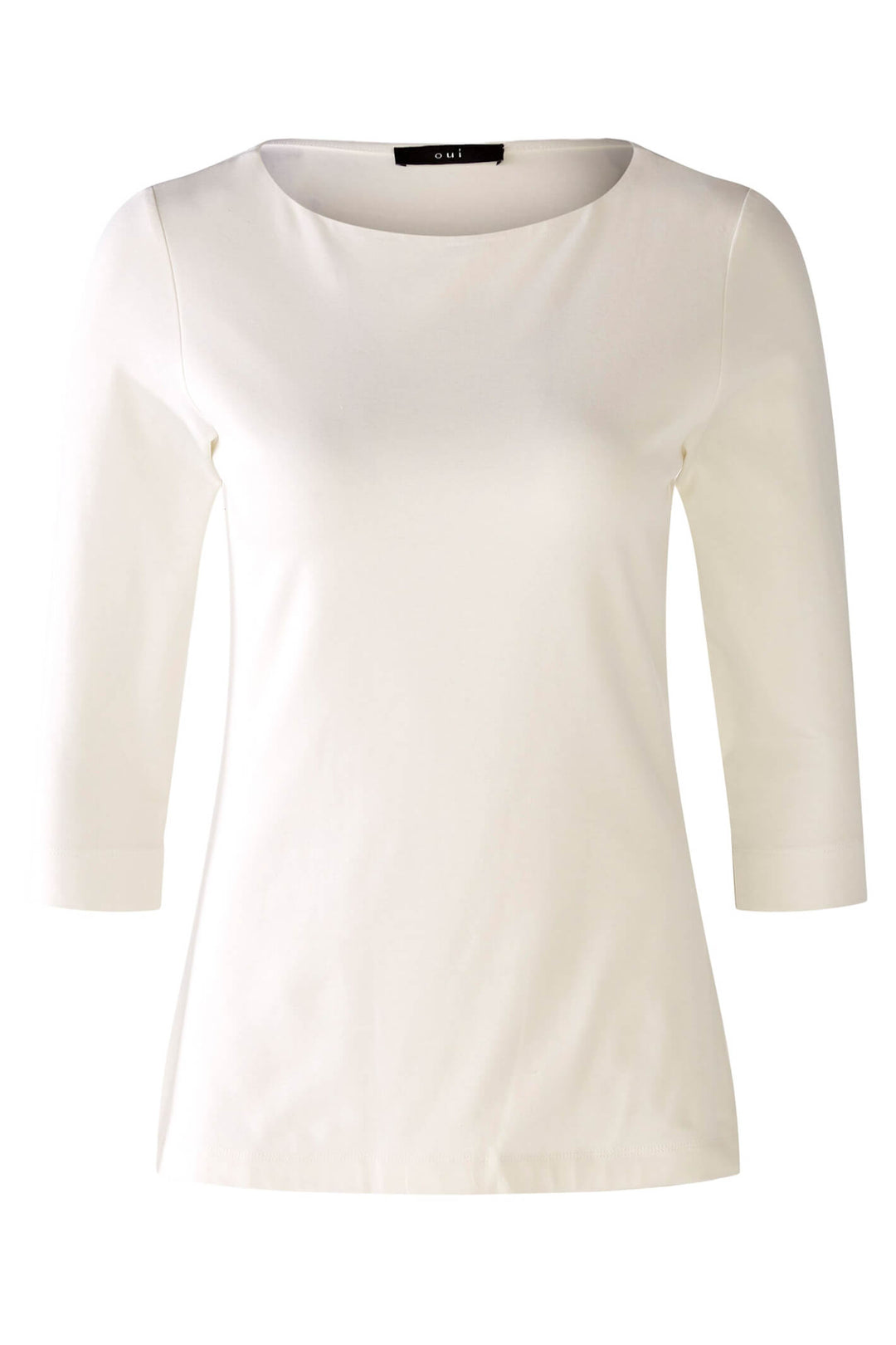 Oui 79506 Cloud Dancer White Top - Olivia Grace Fashion