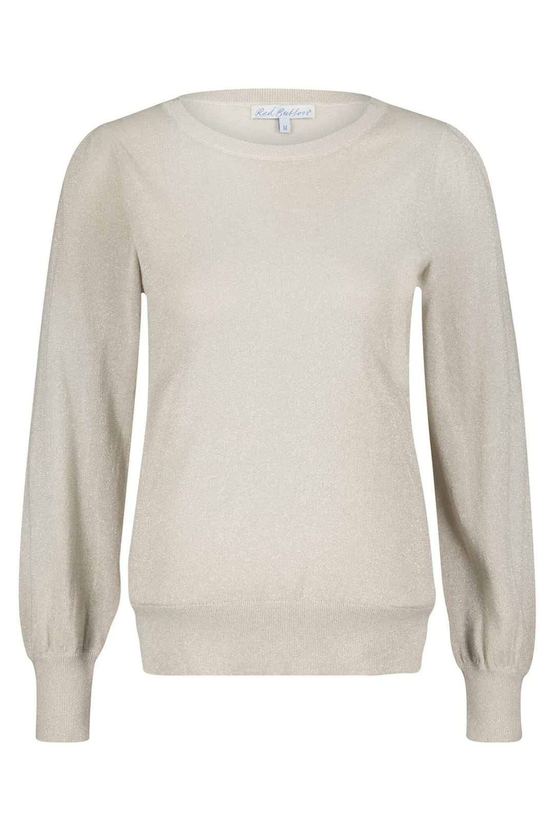 Red Button SRB3965A Sweet Lurex Kit Silver Puff Long Sleeve Jumper