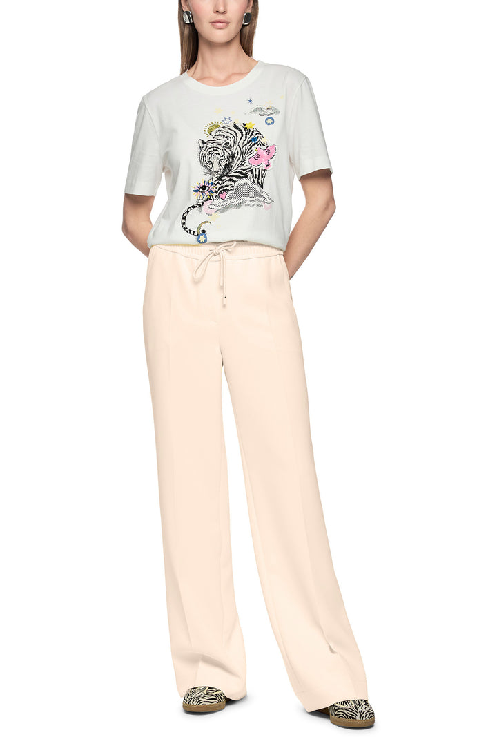 Marc Cain Sports AS 81.02 W05 153 Magnolia Cream Drawstring Trousers