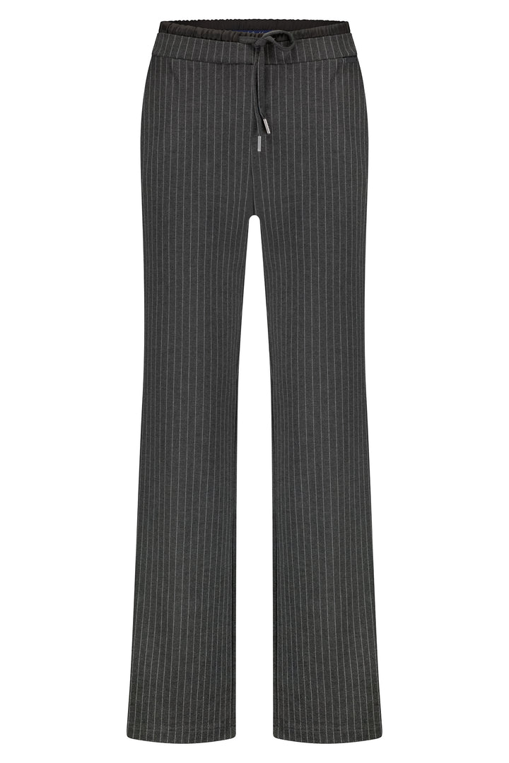 Pinstripe pants on a white background
