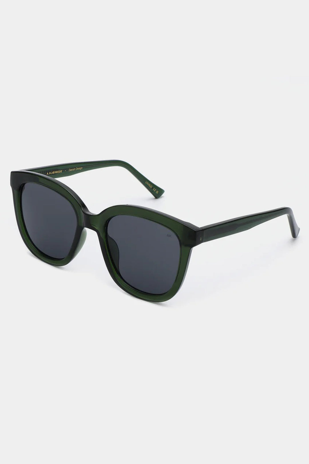 A.Kjaerbede Billy KL2106 Dark Green Transparent Sunglasses