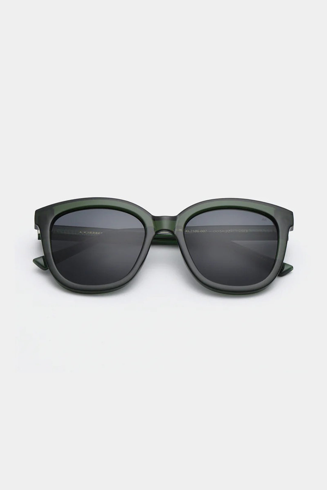 A.Kjaerbede Billy KL2106 Dark Green Transparent Sunglasses