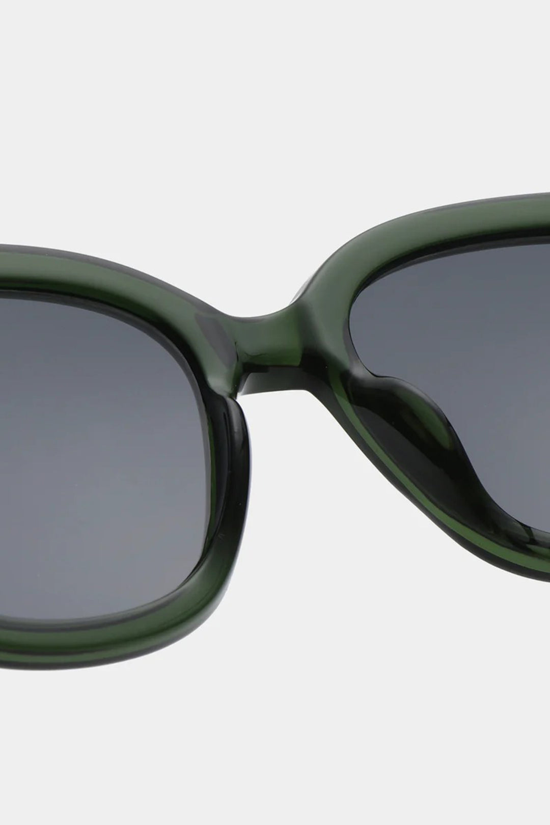 A.Kjaerbede Billy KL2106 Dark Green Transparent Sunglasses